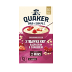 Quaker OAts So Simple Strawberry, Raspberry& Cranberry Sachets 324gm